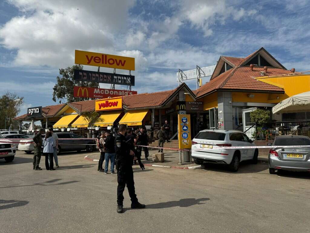 זירת הפיגוע בצומת בית קמה, היום. | ידידיה הרוש, TPS