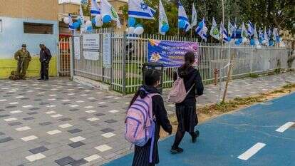 בית ספר בשדרות, לאחר חידוש הלימודים בו. | לירון מולדובן, פלאש 90