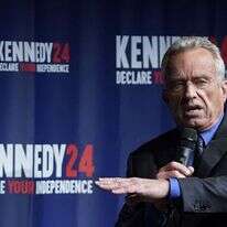 המועמד לנשיאות ארה"ב רוברט פ. קנדי ג'וניור, ב-12 באוקטובר. | Wilfredo Lee, AP