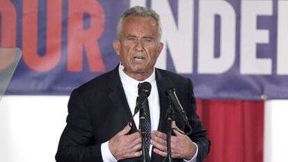 המועמד לנשיאות ארה"ב רוברט פ. קנדי ג'וניור, ב-9 באוקטובר. | Matt Rourke, AP