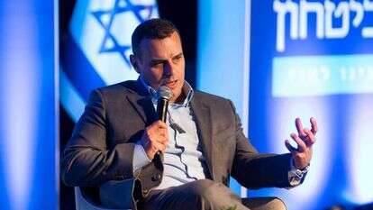 יניב כהן, ראש מכון תכלית בוועידת מקור ראשון לחברה וביטחון בשדרות. | לירון מולדובן