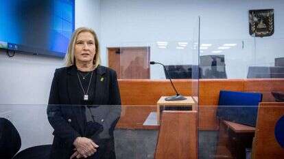 ציפי לבני הבוקר בבית המשפט. | Yonatan Sindel/Flash90