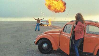 הקפיצה של גרוסמן מירושלים לדמותו של עריק אמריקאי ממלחמת וייטנאם מוסברת בהשפעת סרטי התקופה עליו.
מתוך הסרט "ידיד אמריקאי", 1977 | באדיבות yes