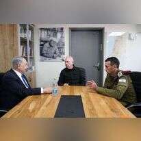 הלוי, גלנט ונתניהו לפני כחודש. | אריאל חרמוני, משרד הביטחון