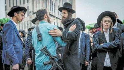 הפגנה נגד גיוס בחורי ישיבות, בשבוע שעבר. | חיים גולדברג, פלאש 90