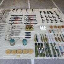 אמצעי הלחימה שנתפסו. | דוברות השב"כ