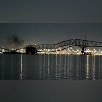 קריסת הגשר בבולטימור. | מתוך הרשתות החברתיות, על פי סעיף 27א לחוק זכויות יוצרים