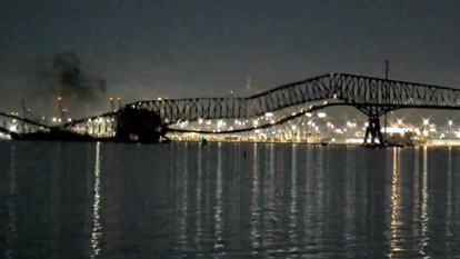 קריסת הגשר בבולטימור. | מתוך הרשתות החברתיות, על פי סעיף 27א לחוק זכויות יוצרים