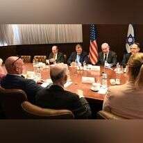 ראש הממשלה נתניהו בפגישתו עם משלחת חברי הקונגרס האמריקנים, היום. | חיים צח / לע"מ