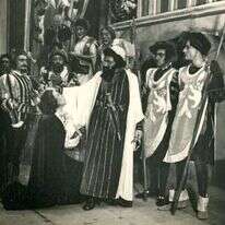 מתוך ההצגה "ראובני שר היהודים" בתיאטרון הבימה, 1940. | באדיבות המרכז הישראלי לתיעוד אמנויות הבמה