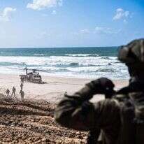 כוחות צה"ל על חוף הים ברצועת עזה. | דובר צה"ל