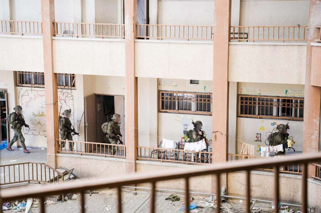 לוחמי צה"ל בשכונת חמד בחאן יונס. | דובר צה"ל