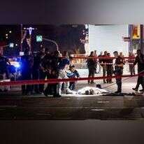 זירת הפיגוע בגן יבנה. | לירון מולדובן, פלאש 90