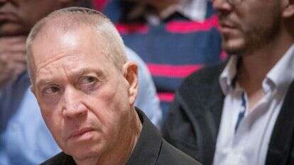 שר הביטחון יואב גלנט. | חיים גולדברג, פלאש 90