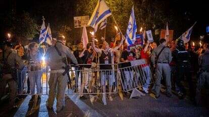 הפגנה ברחוב עזה מול מעון ראש הממשלה | חיים גולדברג - פלאש 90