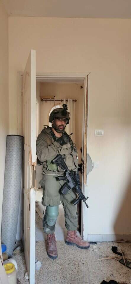 "ביו"ש 'פגשתי' הרבה יותר מחבלים מאשר בעזה". שטבון במילואים. | באדיבות המצולם