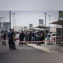 זירת פיגוע הדקירה בבאר־שבע. | דודו גרינשפן - פלאש 90