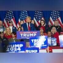 טראמפ נואם במהלך עצרת בגרין ביי, ויסקונסין, ארה"ב בתחילת החודש. | EPA