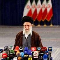 המנהיג העליון של איראן, האייתוללה עלי ח'אמנאי. | EPA