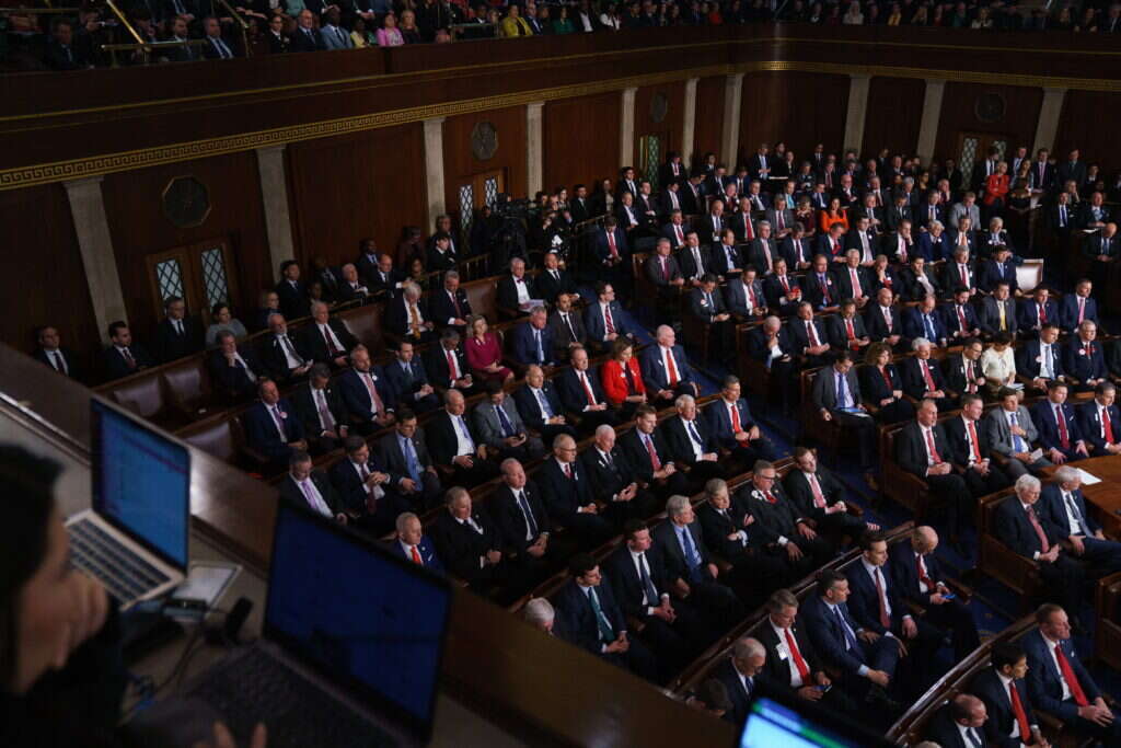 הקונגרס במהלך מצב האומה. | AFP