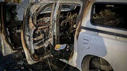 רכב ארגון WCK, המטבח המרכזי העולמי, שהותקף על ידי צה"ל כתוצאה מזיהוי שגוי. | עטייה מוחמד, פלאש 90