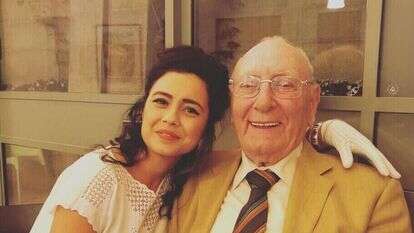 מוריס אל-מדיוני עם נטע אלקיים. | באדיבות המצולמת