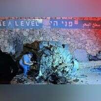 זירת התאונה סמוך למצפה יריחו. | דוברות המשטרה זירת התאונה סמוך למצפה יריחו. | דוברות המשטרה