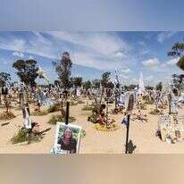 האנדרטה ביער רעים. | גטי אימג'ס