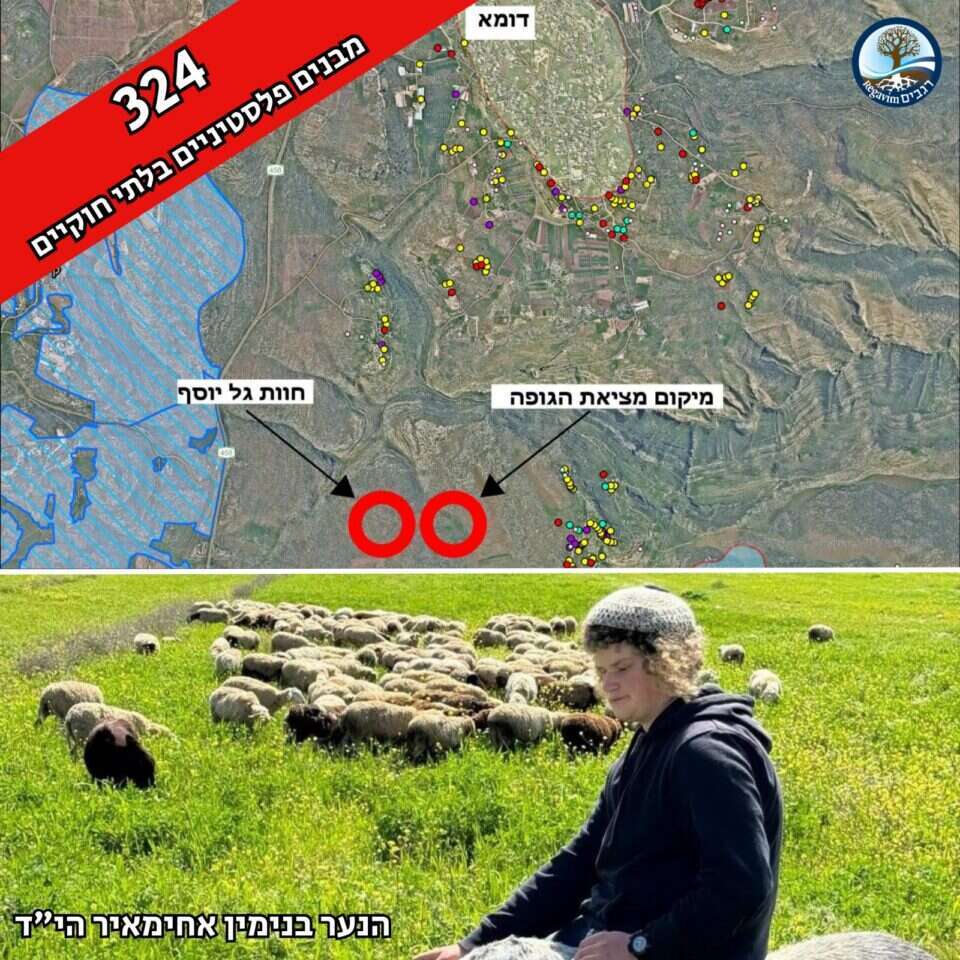 בנימין אחימאיר ותצלום אוויר של האזור. | רגבים