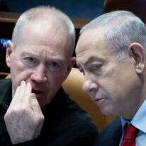 ראש הממשלה בנימין נתניהו ושר הביטחון יואב גלנט. | יונתן זינדל, פלאש 90