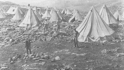 גדוד העבודה ברחביה, 1939. באדיבות ארכיון הצילומים של קק"ל