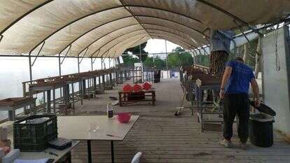 פעילות סינון העפר באתר הסינון במצפה המשואות. | פרויקט סינון העפר מהר הבית