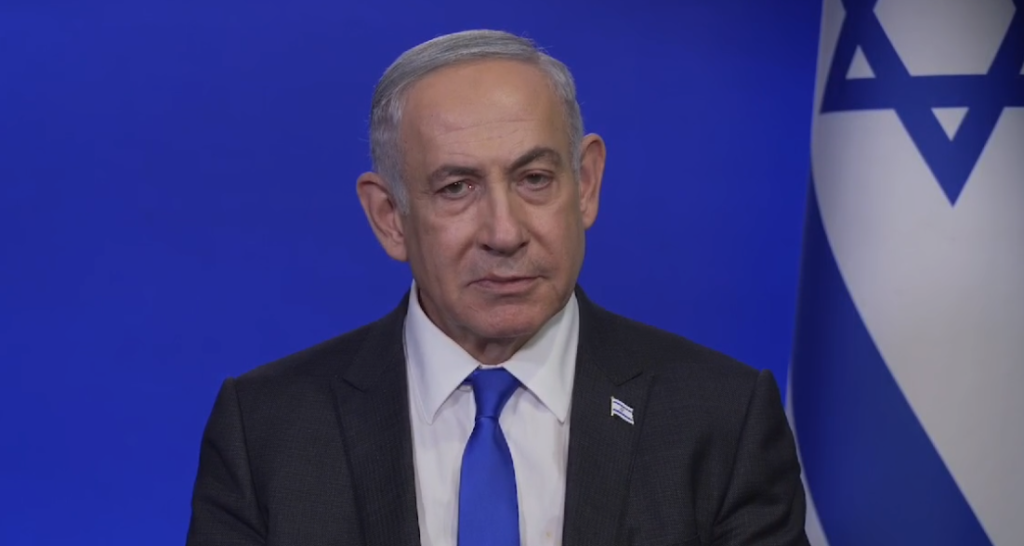 ראש הממשלה נתניהו, אמש. | מסך, לע"מ ראש הממשלה נתניהו, אמש. | מסך, לע"מ