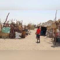 מחנה לפליטי מלחמה בכפר הייז, סמוך למחוז אל־ חודיידה, 2021. | איי.אף.פי