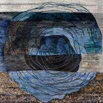 רינה בובראוגלו, "אולפת ואני בוואדי שיח", טכניקה מעורבת על נייר, 2022 . | יגאל פרדו