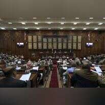 דיון בפרלמנט בצנעא, 2018. | איי.אף.פי