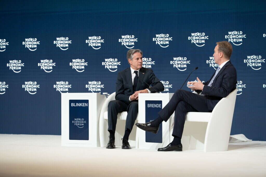 בלינקן בריאד, אתמול. | EPA/Deepu Das