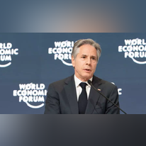 בלינקן בריאד, אתמול. | EPA/Deepu Das