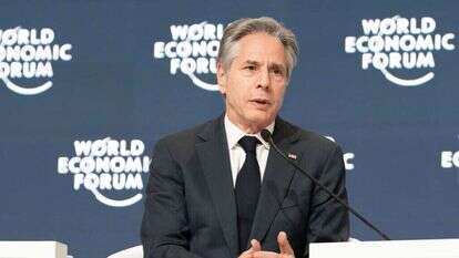 בלינקן בריאד, השבוע. | EPA/Deepu Das בלינקן בריאד, השבוע. | EPA/Deepu Das