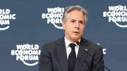 בלינקן בריאד, אתמול. | EPA/Deepu Das