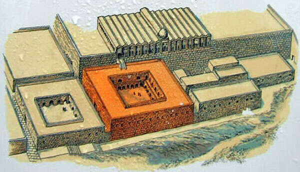 ציור המשחזר את ארמונות בית אומיה. | תמר הירדני ציור המשחזר את ארמונות בית אומיה. | תמר הירדני