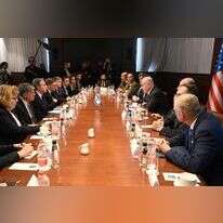 צוותו של מזכיר המדינה האמריקני אנתוני בלינקן  דן עם חברי הממשלה במהלך ביקורו בישראל, | חיים צח, לע"מ