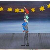 שי אזולאי, "דור שלישי", שמן על בד, 2023