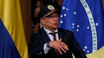 נשיא קולומביה גוסטבו פטרו. | EPA/Carlos Ortega