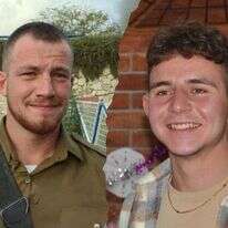 סימון שלומוב הי"ד (מימין) ובוריס דונבצקי הי"ד