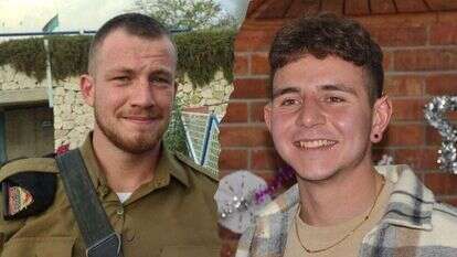 סימון שלומוב הי"ד (מימין) ובוריס דונבצקי הי"ד