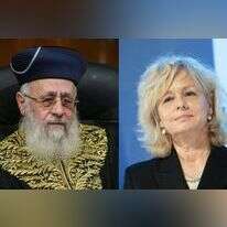 הרב הראשי לישראל הרב יצחק יוסף והיועצת המשפטית לממשלה גלי בהרב מיארה. צילומים: אורן בן חקון ויונתן זינדל, פלאש 90