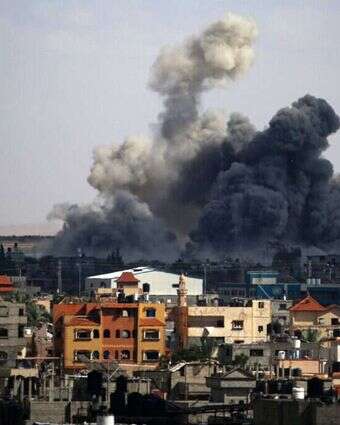 תקיפות צה"ל ברפיח. | AFP תקיפות צה"ל ברפיח. | AFP