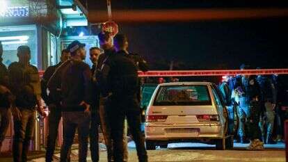 מחסום הכניסה למישור אדומים, אחרי פיגוע הדקירה בדצמבר. | חיים גודלברג, פלאש 90