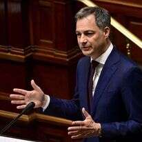 ראש ממשלת בלגיה אלכסנדר דה-קרו. | DIRK WAEM / Belga / AFP